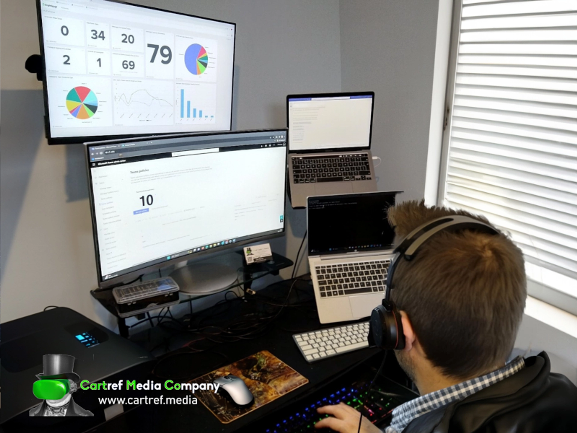 IT professional working on business technology